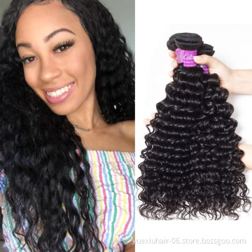 2019 New Arrival Deep Wave Curly Hair Bundles Remy Extension Cuticle Aligned Virgin Human Hair Raw Brazilian Hair